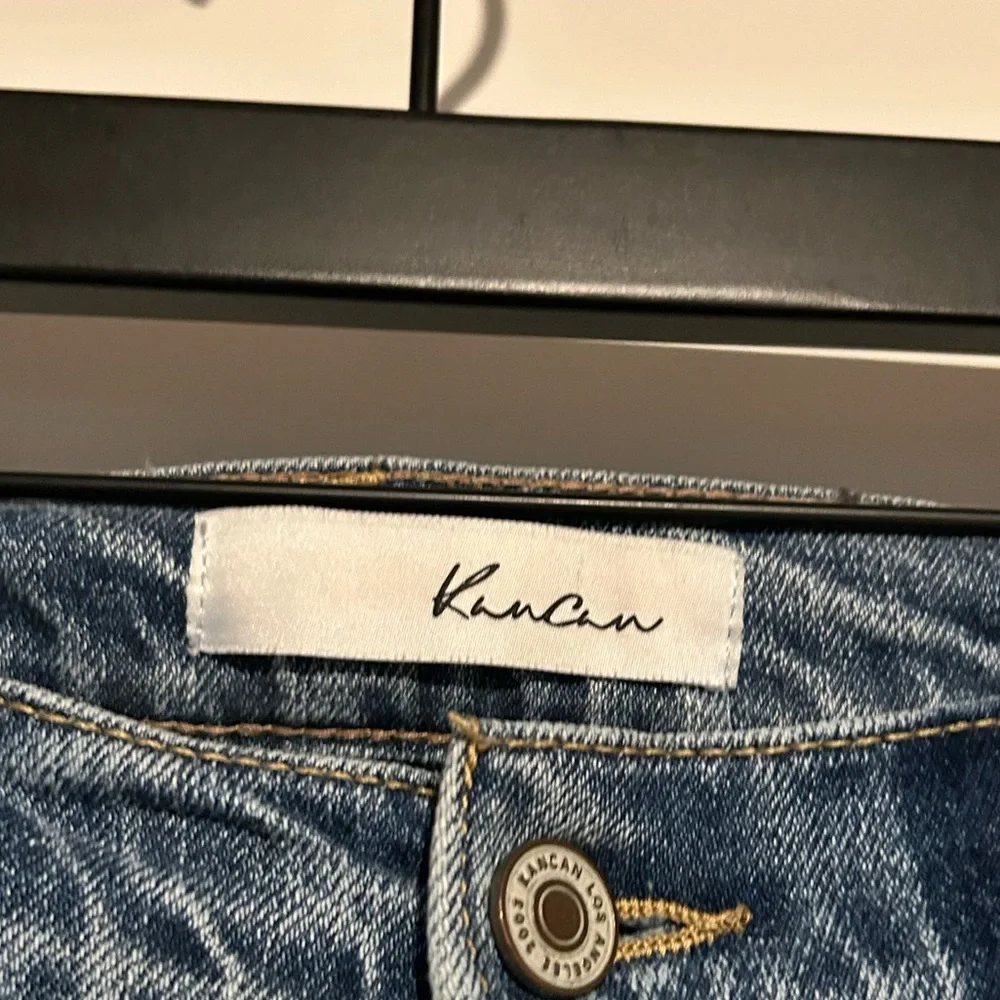 KanCan Women's Blue Straight Leg Jeans